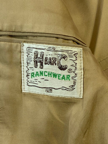 【中古品】【メンズ】  H BAR C エイチバーシー RANCHWEARタグ 50S TAILORED JACKET テーラードジャケット アウター 146-250109-me-35-min カラー：ベージュ 万代Net店