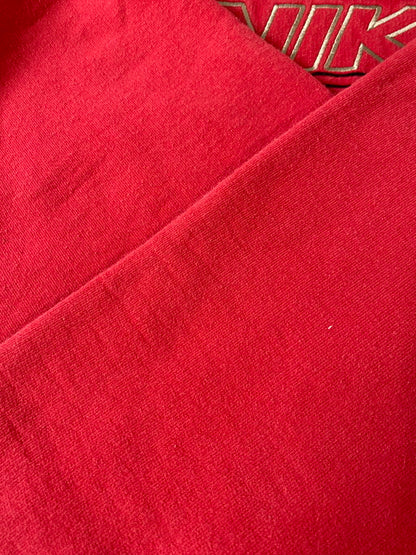 【中古品】【メンズ】 NIKE ナイキ LOGO PULLOVER HOODIE カナダ製 90'S ロゴ プルオーバーフーディー パーカー ９０年代 146-250110-em-12-min サイズ：XL カラー：レッド 万代Net店