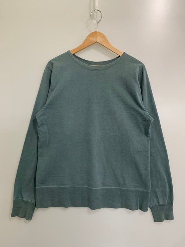 【中古品】【メンズ】 NECESSARY OR UNNECESSARY ネセサリーオアアンネセサリー MAC COTTON L S TEE ロングスリーブTシャツ 長袖 トップス 140-250111-cn-1-min サイズ：L カラー：グリーン系 万代Net店