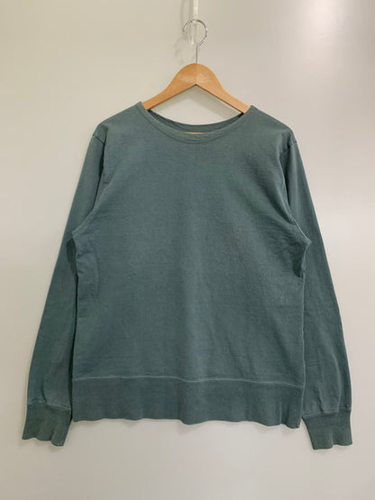 【中古品】【メンズ】 NECESSARY OR UNNECESSARY ネセサリーオアアンネセサリー MAC COTTON L S TEE ロングスリーブTシャツ 長袖 トップス 140-250111-cn-1-min サイズ：L カラー：グリーン系 万代Net店