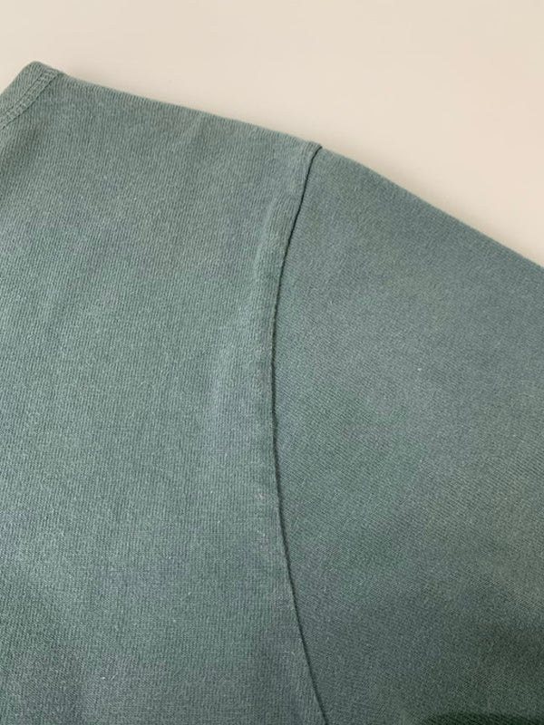 【中古品】【メンズ】 NECESSARY OR UNNECESSARY ネセサリーオアアンネセサリー MAC COTTON L S TEE ロングスリーブTシャツ 長袖 トップス 140-250111-cn-1-min サイズ：L カラー：グリーン系 万代Net店