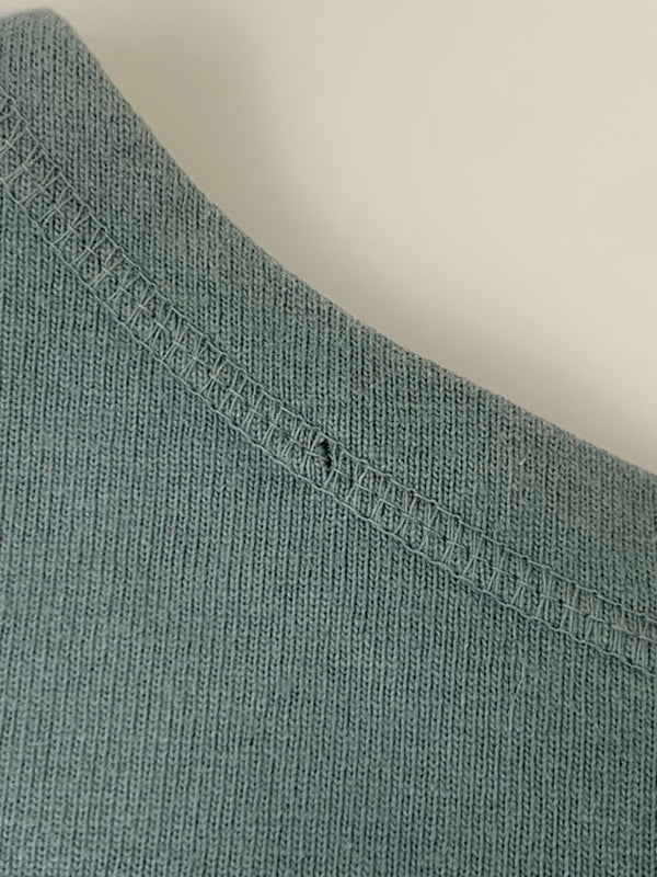 【中古品】【メンズ】 NECESSARY OR UNNECESSARY ネセサリーオアアンネセサリー MAC COTTON L S TEE ロングスリーブTシャツ 長袖 トップス 140-250111-cn-1-min サイズ：L カラー：グリーン系 万代Net店