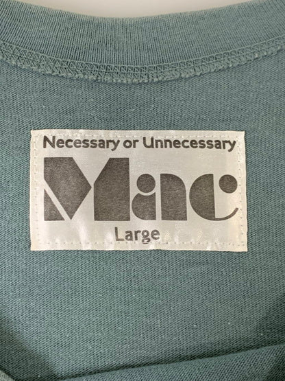 【中古品】【メンズ】 NECESSARY OR UNNECESSARY ネセサリーオアアンネセサリー MAC COTTON L S TEE ロングスリーブTシャツ 長袖 トップス 140-250111-cn-1-min サイズ：L カラー：グリーン系 万代Net店