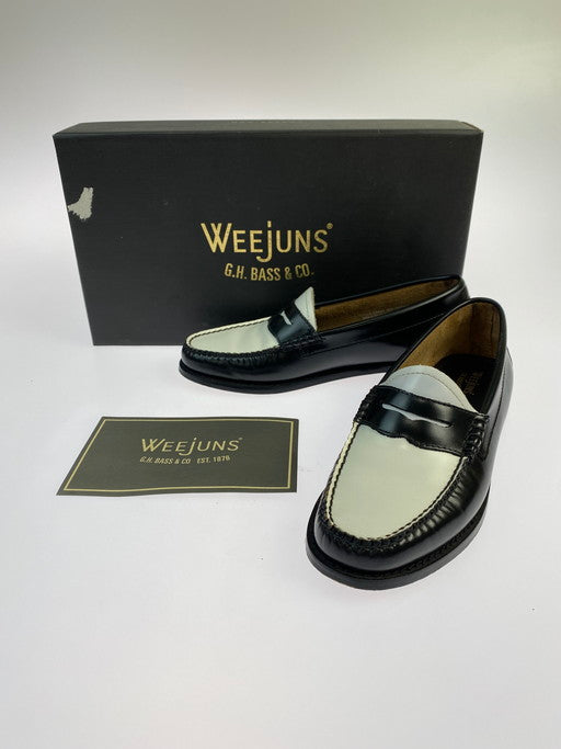 【中古品】【レディース】 G.H.BASS&CO. ジーエイチバス BA41010-001 LOAFER ローファー 靴 167-250110-me-29-min サイズ：36 カラー：ブラック/ホワイト 万代Net店