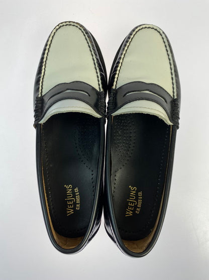 【中古品】【レディース】 G.H.BASS&CO. ジーエイチバス BA41010-001 LOAFER ローファー 靴 167-250110-me-29-min サイズ：36 カラー：ブラック/ホワイト 万代Net店