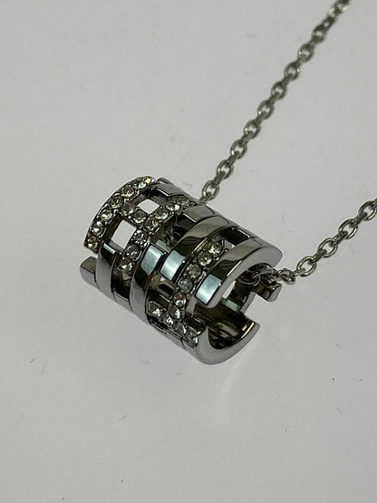 【中古品】【メンズ/レディース】 TOMMY HILFIGER トミーヒルフィガー TH CUFF NECKLACE モノグラム カフ ネックレス ジュエリー 193-250114-em-19-min カラー：シルバー 万代Net店