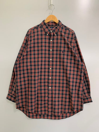 【中古品】【メンズ】  RALPH LAUREN  ラルフローレン YARMOUTH CHECK SHIRT ヤーマス チェック 長袖シャツ トップス 146-250113-me-11-min サイズ：17 1/2 カラー：マルチカラー 万代Net店