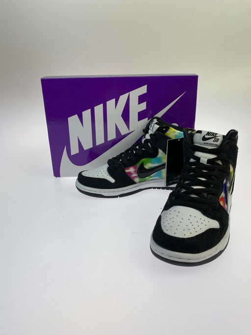 【中古美品】【メンズ】 NIKE ナイキ SB DUNK HIGH PRO TEST PATTERN CZ2253-100 SB ダンク ハイ プロ テストパターン スニーカー メンズ 靴 160-250114-em-03-min サイズ：25.5cm カラー：ホワイト/ブラック 万代Net店