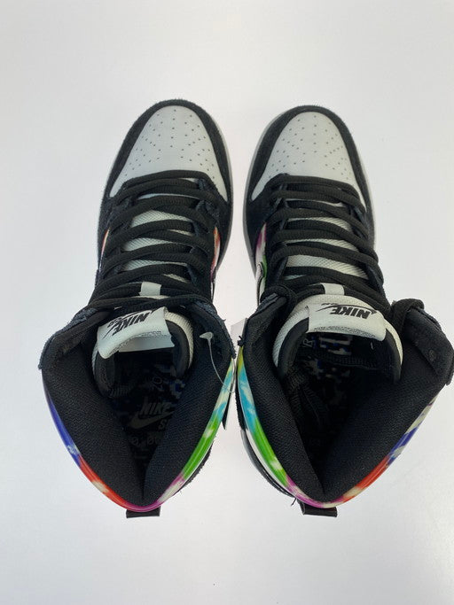 【中古美品】【メンズ】 NIKE ナイキ SB DUNK HIGH PRO TEST PATTERN CZ2253-100 SB ダンク ハイ プロ テストパターン スニーカー メンズ 靴 160-250114-em-03-min サイズ：25.5cm カラー：ホワイト/ブラック 万代Net店