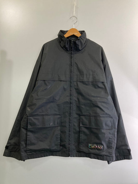 【中古品】【メンズ】  KARL KANI カールカナイ POLYESTER65% COTON35%  SWINGTOP JACKET スイングトップ スウィングトップ ジャケット アウター 146-250112-AB-04-min サイズ：XXL カラー：ブラック系 万代Net店