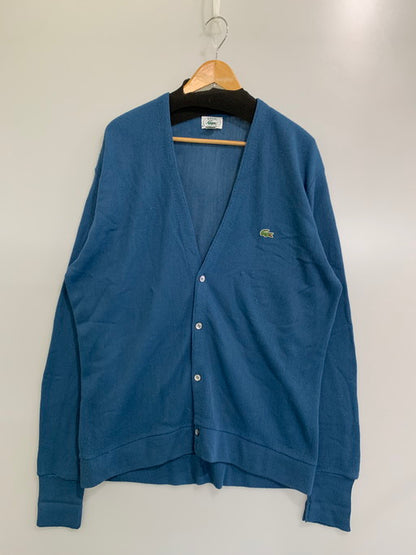 【現状渡し品】【メンズ】 IZOD LACOSTE アイゾッド ラコステ ACRYLIC CARDIGAN アクリル カーディガン 146-250113-me-08-min サイズ：L カラー：ブルー 万代Net店