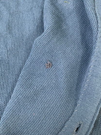 【現状渡し品】【メンズ】 IZOD LACOSTE アイゾッド ラコステ ACRYLIC CARDIGAN アクリル カーディガン 146-250113-me-08-min サイズ：L カラー：ブルー 万代Net店