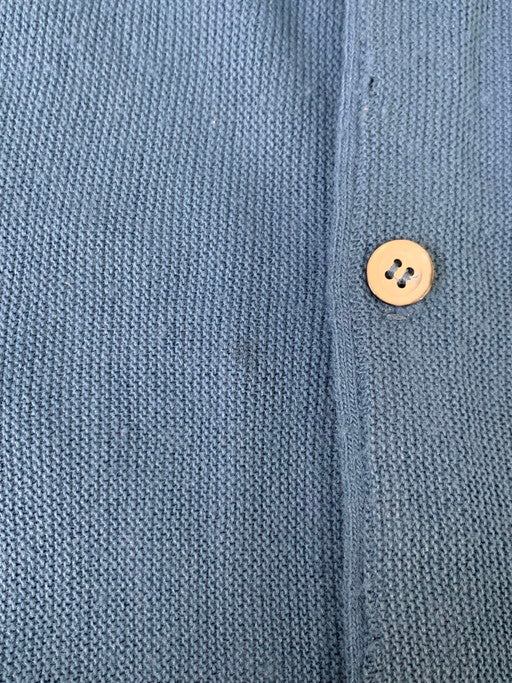 【現状渡し品】【メンズ】 IZOD LACOSTE アイゾッド ラコステ ACRYLIC CARDIGAN アクリル カーディガン 146-250113-me-08-min サイズ：L カラー：ブルー 万代Net店