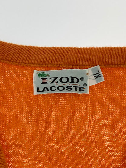 【中古品】【メンズ】  IZOD LACOSTE アイゾッド ラコステ 70S LS KNIT 長袖 ニット トップス 146-250221-me-12-min サイズ：XL カラー：オレンジ 万代Net店