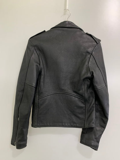 【中古品】【メンズ】  BRANDED GARMENTS ブランデッドガーメンツ LEATHER DOUBLE RIDERS JACKET レザー ダブル ライダースジャケット アウター 146-250113-me-14-min サイズ：34 カラー：ブラック 黒 万代Net店