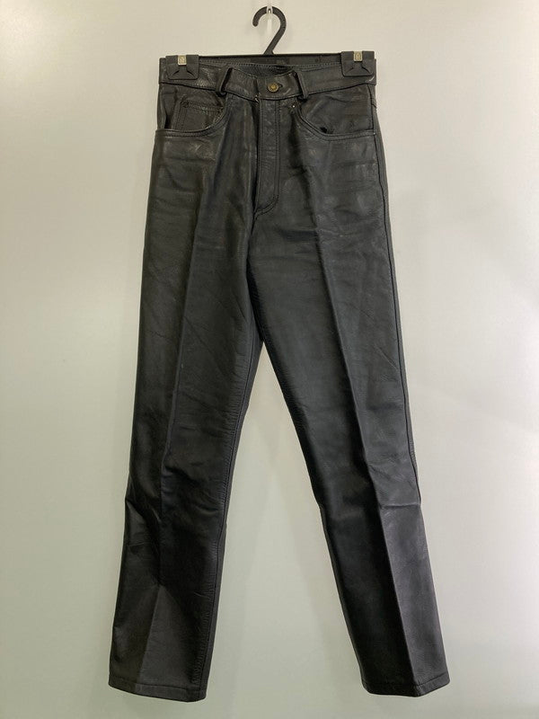 【現状渡し品】【メンズ】 ECHTES LEATHER パキスタン製 LEATHER PANTS レザーパンツ 157-250222-ks-08-min サイズ：30 カラー：ブラック 万代Net店