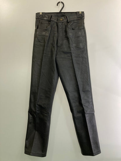 【現状渡し品】【メンズ】 ECHTES LEATHER パキスタン製 LEATHER PANTS レザーパンツ 157-250222-ks-08-min サイズ：30 カラー：ブラック 万代Net店