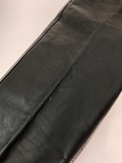 【現状渡し品】【メンズ】 ECHTES LEATHER パキスタン製 LEATHER PANTS レザーパンツ 157-250222-ks-08-min サイズ：30 カラー：ブラック 万代Net店