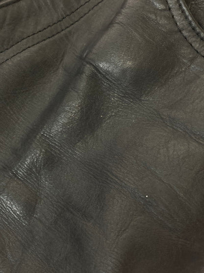 【現状渡し品】【メンズ】 ECHTES LEATHER パキスタン製 LEATHER PANTS レザーパンツ 157-250222-ks-08-min サイズ：30 カラー：ブラック 万代Net店