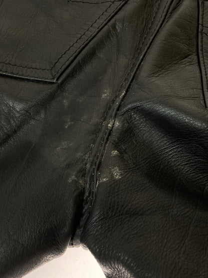 【現状渡し品】【メンズ】 ECHTES LEATHER パキスタン製 LEATHER PANTS レザーパンツ 157-250222-ks-08-min サイズ：30 カラー：ブラック 万代Net店