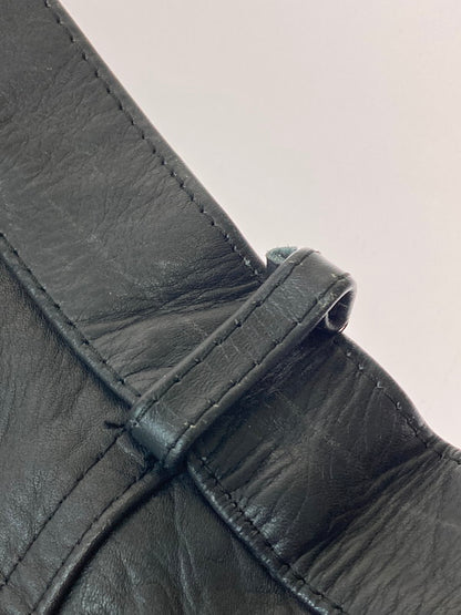 【現状渡し品】【メンズ】 ECHTES LEATHER パキスタン製 LEATHER PANTS レザーパンツ 157-250222-ks-08-min サイズ：30 カラー：ブラック 万代Net店