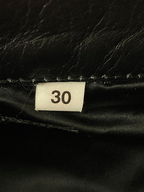 【現状渡し品】【メンズ】 ECHTES LEATHER パキスタン製 LEATHER PANTS レザーパンツ 157-250222-ks-08-min サイズ：30 カラー：ブラック 万代Net店