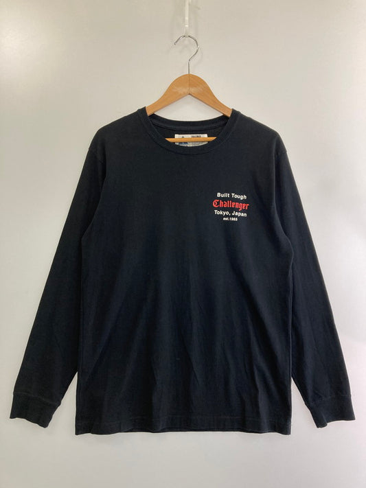 【中古品】【メンズ】 CHALLENGER チャレンジャー BUILT TOUGH L/S TEE ロングスリーブ Tシャツ 長袖Tシャツ トップス 142-250125-yn-12-min サイズ：M カラー：ブラック 万代Net店