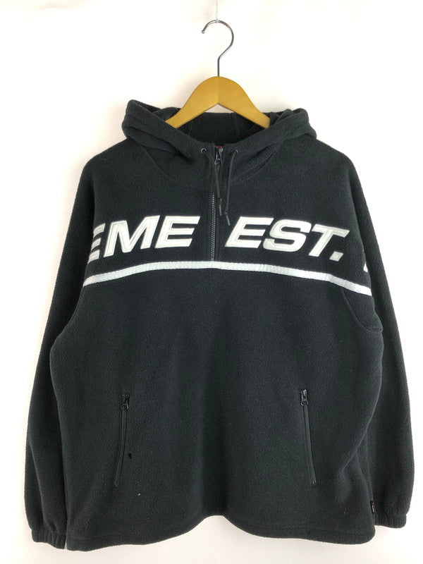 【現状渡し品】【メンズ】 Supreme シュプリーム 19AW POLARTEC HALF ZIP HOODED SWEATSHIRT ポーラテック ハーフジップ フーデッド スウェットシャツ トップス 149-251109-rt-09-tag サイズ：M カラー：ブラック 万代Net店