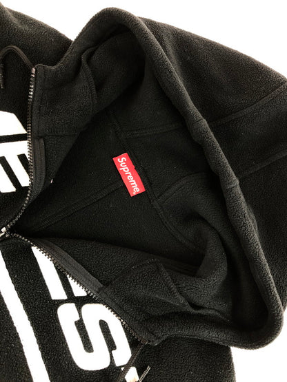 【現状渡し品】【メンズ】 Supreme シュプリーム 19AW POLARTEC HALF ZIP HOODED SWEATSHIRT ポーラテック ハーフジップ フーデッド スウェットシャツ トップス 149-251109-rt-09-tag サイズ：M カラー：ブラック 万代Net店