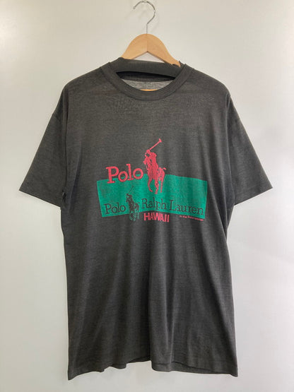 【中古品】【メンズ】 POLO RALPH LAUREN ポロ・ラルフローレン S/S PRINT TEE ショートスリーブ プリントTシャツ 半袖Tシャツ トップス 146-250125-yn-06-min カラー：チャコールグレー 万代Net店