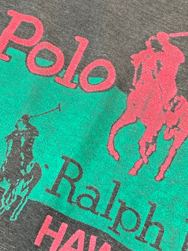 【中古品】【メンズ】 POLO RALPH LAUREN ポロ・ラルフローレン S/S PRINT TEE ショートスリーブ プリントTシャツ 半袖Tシャツ トップス 146-250125-yn-06-min カラー：チャコールグレー 万代Net店