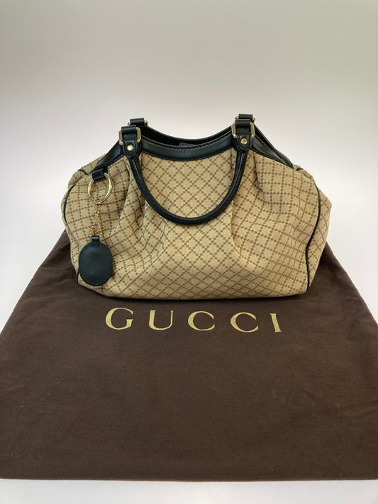 【中古品】【レディース】 GUCCI グッチ スーキー GGキャンバス ハンドバッグ 211944 レディース 鞄  180-250119-em-08-min カラー：ブラウン 万代Net店