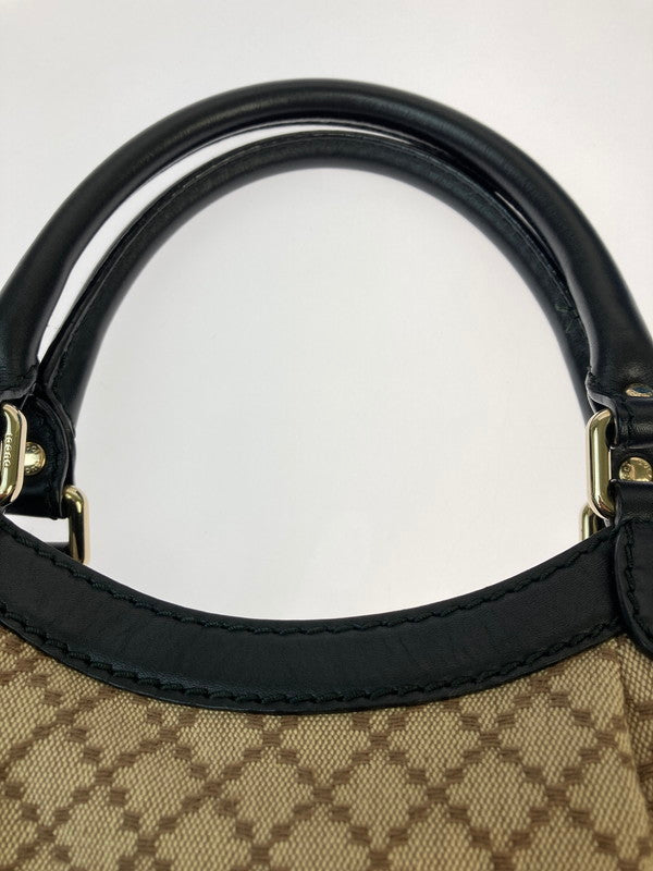 【中古品】【レディース】 GUCCI グッチ スーキー GGキャンバス ハンドバッグ 211944 レディース 鞄  180-250119-em-08-min カラー：ブラウン 万代Net店