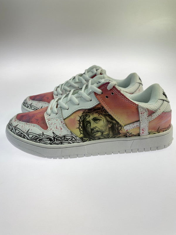 【中古品】【メンズ】 KITO WARES PASSION OF CHRIST-RESURRECTION DAY- パッション オブ キリスト スニーカー シューズ 靴 162-250116-me-10-min サイズ：26.5cm US8.5 カラー：CHAPEL WHITE 万代Net店