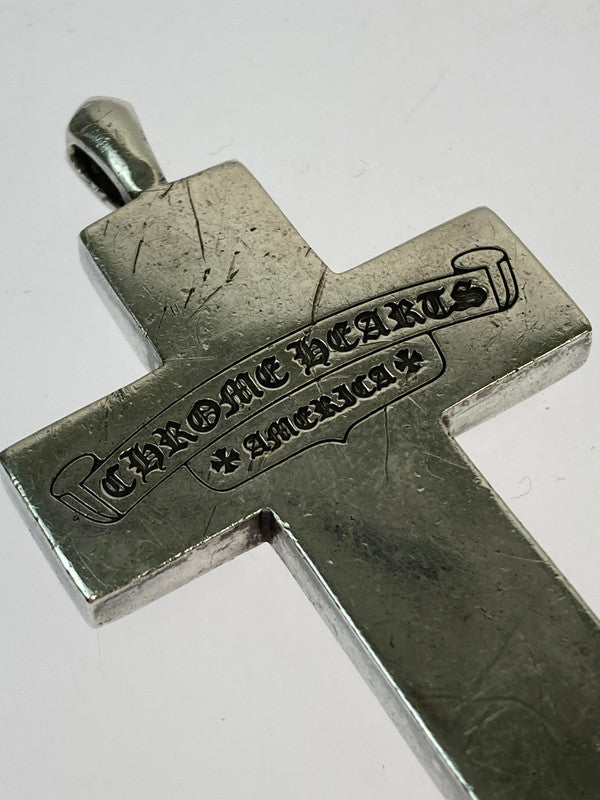 【中古品】【メンズ/レディース】 CHROME HEARTS クロムハーツ MULTI FRAMED CROSS マルチ フレームド クロス ペンダントトップ 190-250117-me-04-min カラー：シルバー 万代Net店