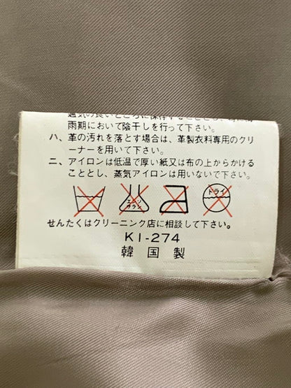 【現状渡し品】【メンズ】  PACHA 羊革 レザーブルゾン ジャケット アウター 146-250119-AB-9-min サイズ：L カラー：ブラウン系 万代Net店