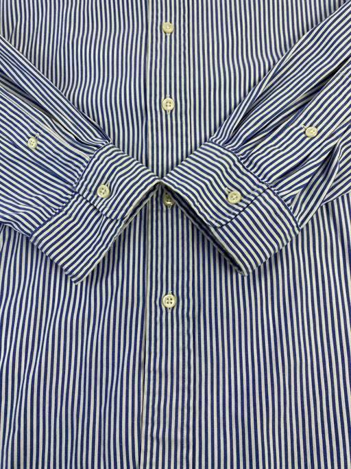 【中古品】【メンズ】 RALPH LAUREN ラルフローレン YARMOUTH  STRIPE SHIRT 長袖シャツ ボタンダウン 146-250125-AS-15-min カラー：ブルー/ホワイト 万代Net店