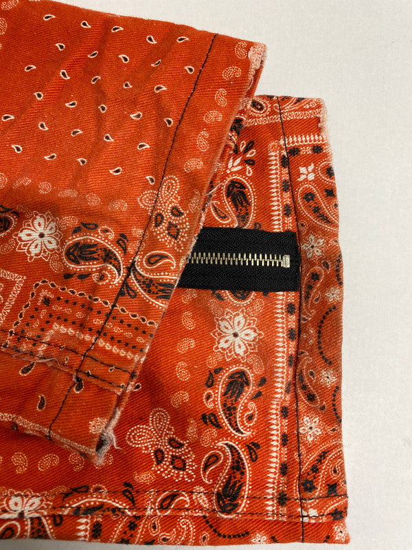 【中古品】【メンズ】 ROGIC ロジック ペイズリーボンテージパンツ 152-250121-ks-40-min サイズ：M カラー：レッド系 万代Net店