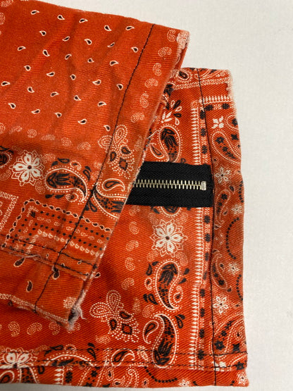 【中古品】【メンズ】 ROGIC ロジック ペイズリーボンテージパンツ 152-250121-ks-40-min サイズ：M カラー：レッド系 万代Net店