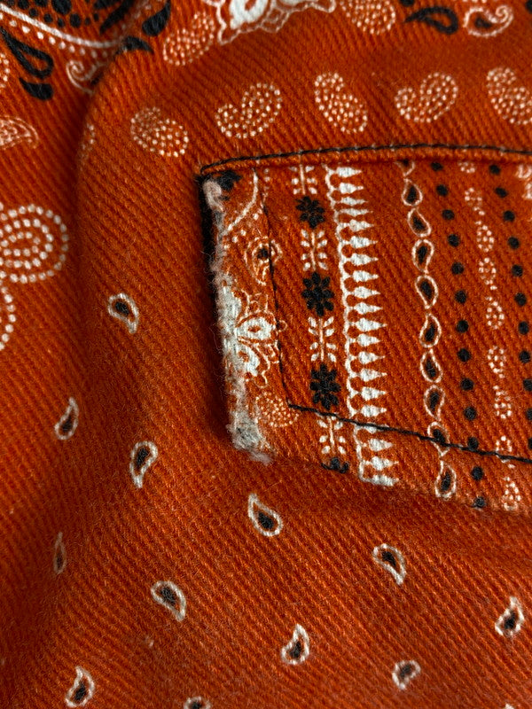 【中古品】【メンズ】 ROGIC ロジック ペイズリーボンテージパンツ 152-250121-ks-40-min サイズ：M カラー：レッド系 万代Net店