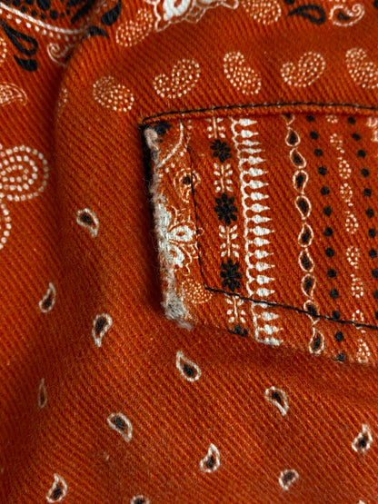 【中古品】【メンズ】 ROGIC ロジック ペイズリーボンテージパンツ 152-250121-ks-40-min サイズ：M カラー：レッド系 万代Net店