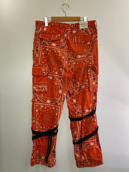 【中古品】【メンズ】 ROGIC ロジック ペイズリーボンテージパンツ 152-250121-ks-40-min サイズ：M カラー：レッド系 万代Net店