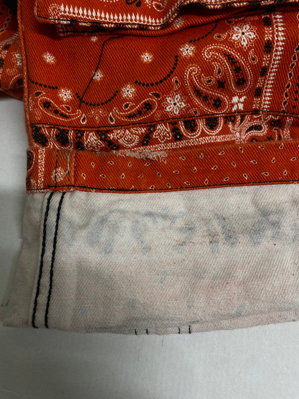 【中古品】【メンズ】 ROGIC ロジック ペイズリーボンテージパンツ 152-250121-ks-40-min サイズ：M カラー：レッド系 万代Net店