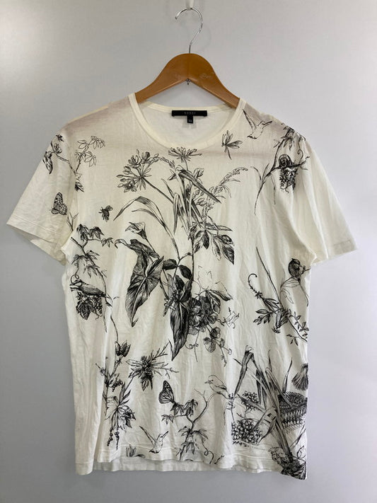 【中古品】【メンズ】 GUCCI グッチ S/S TEE 327817 X3955 フローラルプリント ショートスリーブ Tシャツ 半袖Tシャツ トップス 141-250125-yn-07-min サイズ：XS カラー：アイボリー 万代Net店