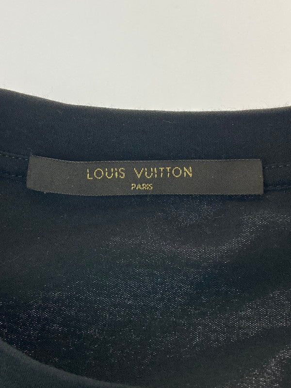 【中古品】【メンズ】 LOUIS VUITTON ルイ・ヴィトン ナスカの地上絵 Tシャツ 半袖 141-250118-AS-16-min サイズ：XS カラー：ブラック 万代Net店