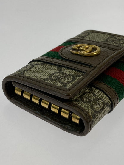 【LIFTる。景品】【中古】【メンズ/レディース】 GUCCI グッチ 603732 オフィディア GGキーケース 181-250117-me-02-min カラー：ブラウン 万代Net店