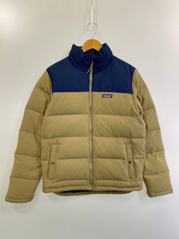 【中古品】【メンズ】 patagonia パタゴニア 28322FA17 17AW BIVY DOWN JACKET ダウンジャケット 144-250115-ks-29-min サイズ：S カラー：ベージュ系/ブルー 万代Net店