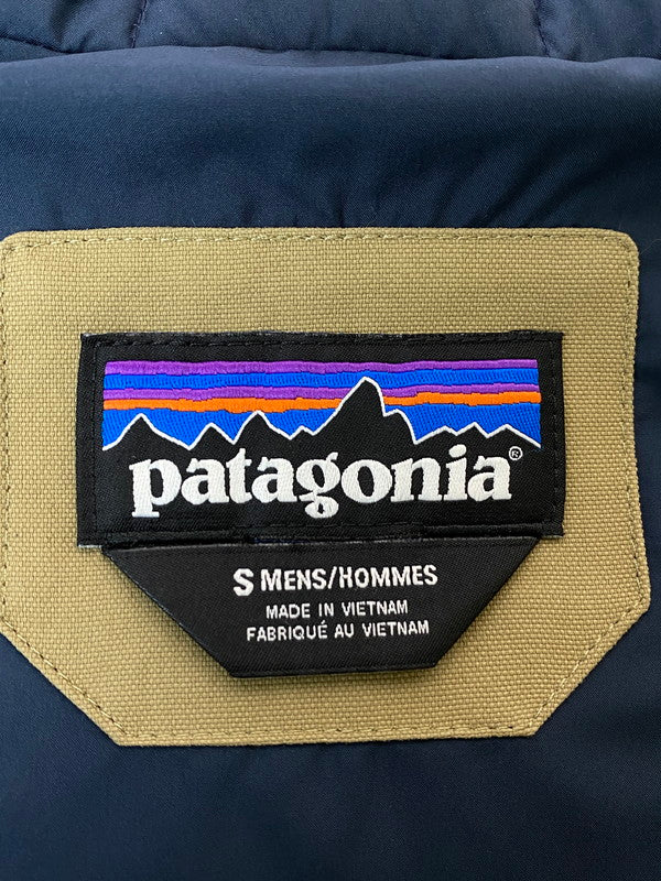 【中古品】【メンズ】 patagonia パタゴニア 28322FA17 17AW BIVY DOWN JACKET ダウンジャケット 144-250115-ks-29-min サイズ：S カラー：ベージュ系/ブルー 万代Net店