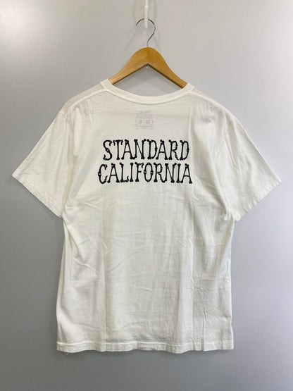 【中古品】【メンズ】 STANDARD CALIFORNIA スタンダードカリフォルニア ×ANOTHER HEAVEN アナザーヘヴン STAY STOCKED SKATE T 半袖Tシャツ トップス 141-250201-ks-35-min サイズ：M カラー：ホワイト 万代Net店