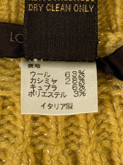 【中古品】【レディース】 LOUIS VUITTON ルイ・ヴィトン カシミア混 ニットカーディガン トップス 168-250115-ks-52-min サイズ：M カラー：イエロー 万代Net店